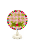 round colorful Merry Christmas Topper