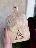 Mini Letter Cutting Board initial wedding gift family 