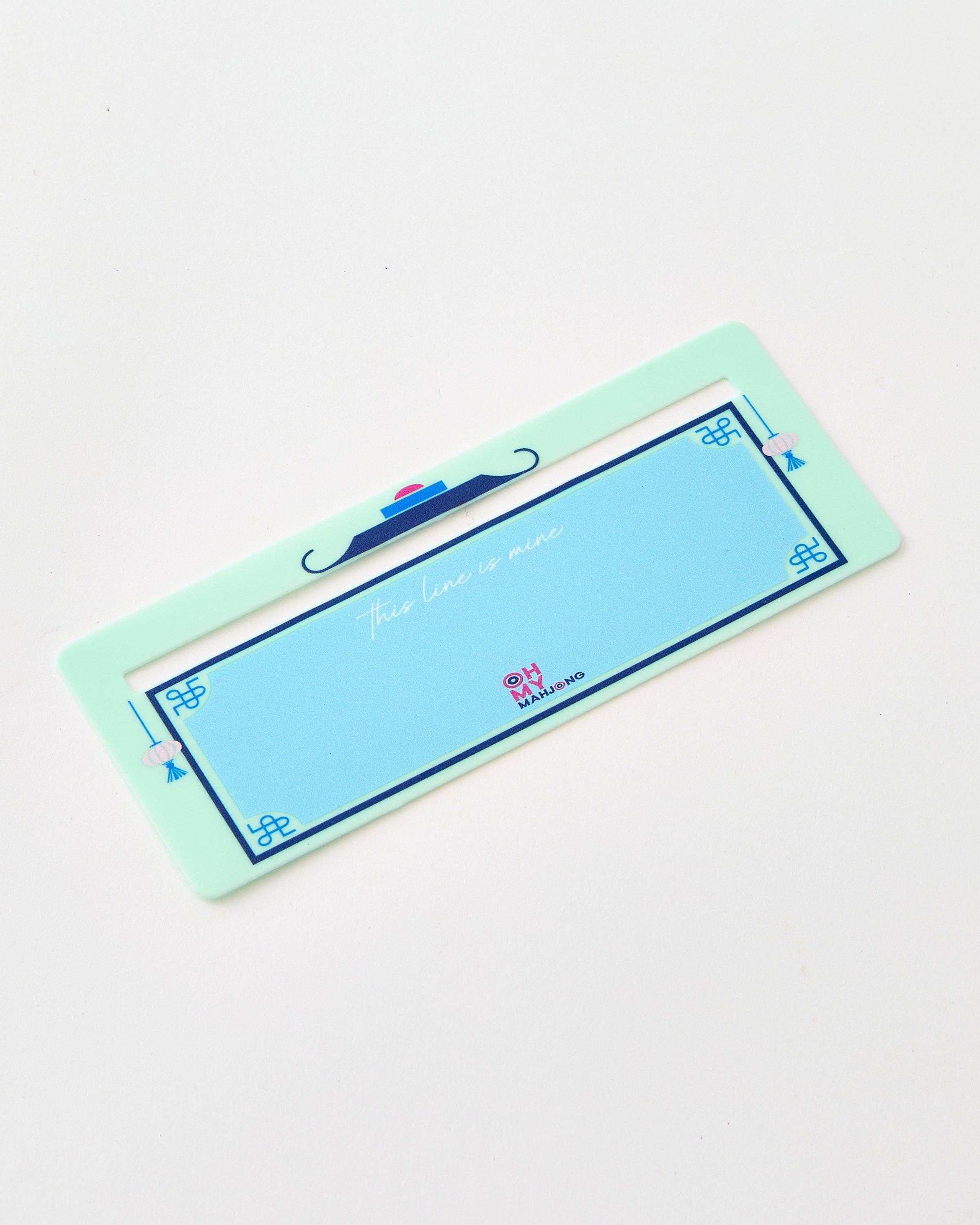 Mint blue line finder for mahjong game 
