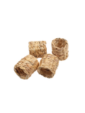 set of 4 napkin rings woven
