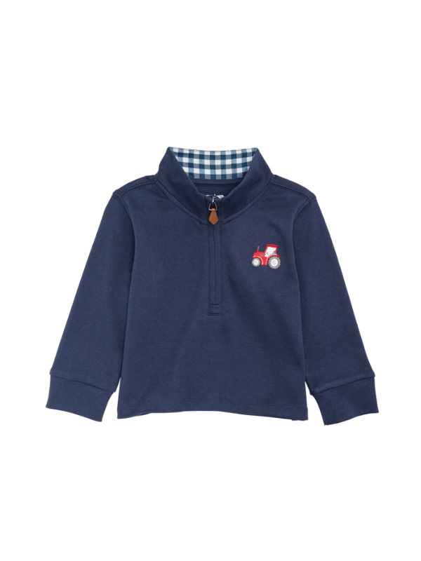 Navy Tractor Quarter Zip