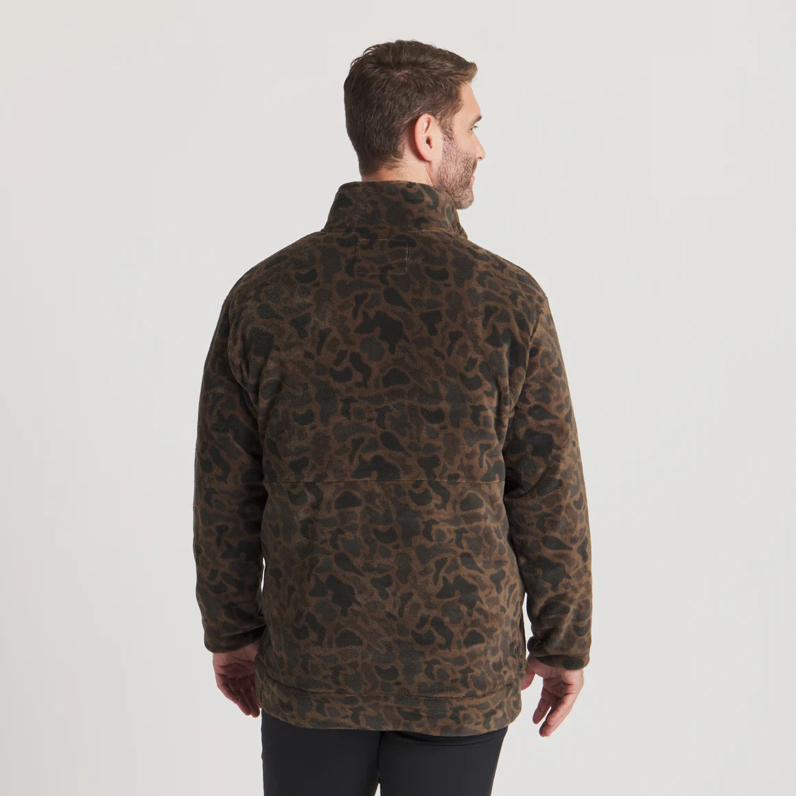 Wadsworth Fleece in Retro Camo- Stone Brown By Southern Marsh