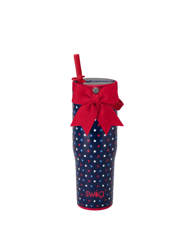 Oh My Stars Leakproof To-Go 30oz Tumbler by Swig Life 4th of July America patriotic travel cup water bottle red white and blue