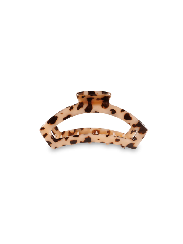 Open Blonde Tortoise Medium Hair Clip teleties