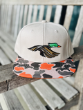 puff wood duck and camo hat