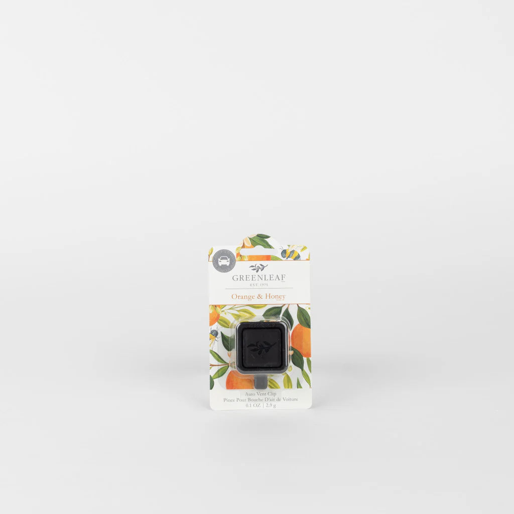 Orange & Honey Auto Vent Clip by Greenleaf