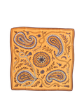 Orange Paisley Scarf by Tatum James