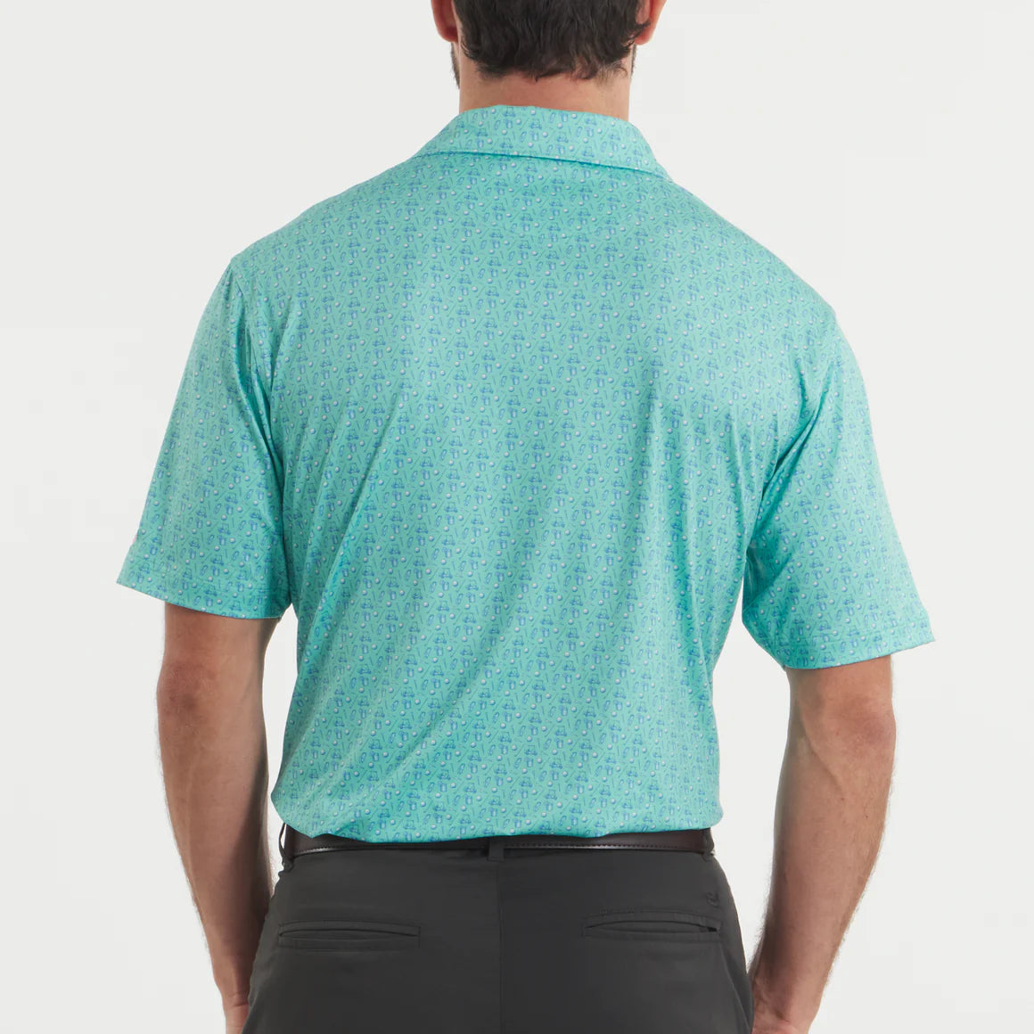 Flyline Performance Polo- Mint Cart Path