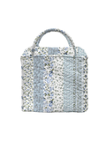 Paige Patchwork Stripe Blue Quilted Handbag