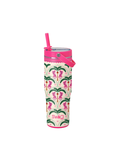 Palm Royale Leakproof To-Go 30oz Tumbler by Swig Life chic cheetah animal print travel cup