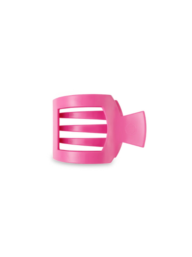 Paradise Pink Small Flat Square Clip teleties