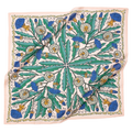 Decorative bandana with floral pattern on a white background