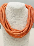 Peach Rope Neckalce