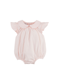 pink cotton snap bottom bubble outfit