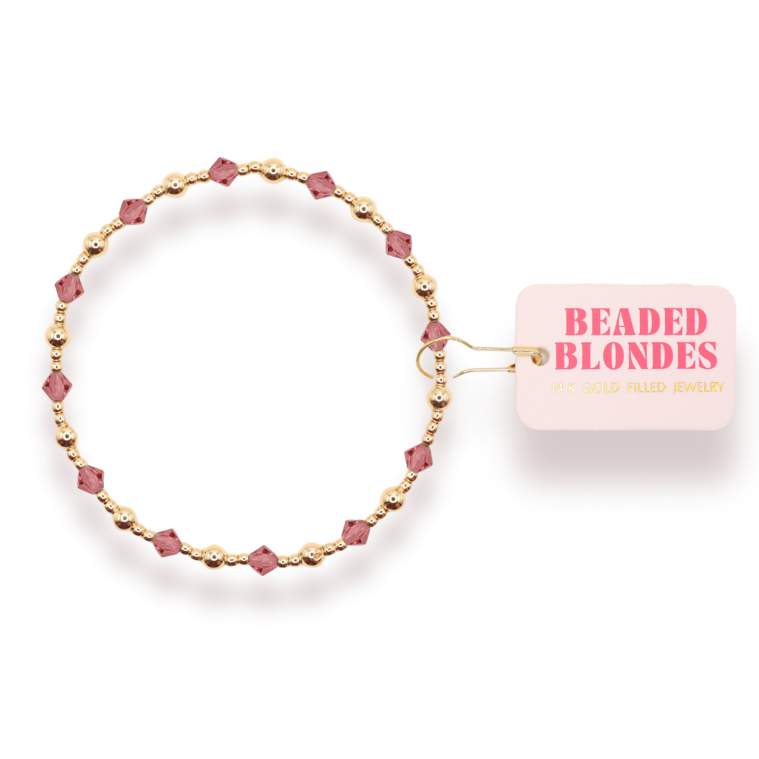 Pink June Bracelet By Beaded Blonde 