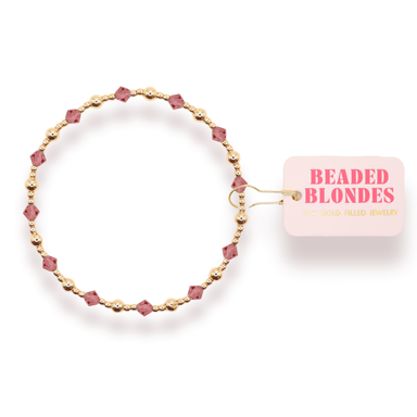 Pink June Bracelet By Beaded Blonde 