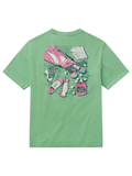 green and hot pink golf tee