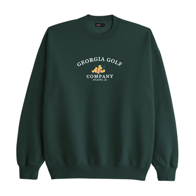 Range Bucket of peaches Crewneck in Green By Georgia Golf Company