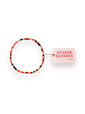 red and black game day bracelet 