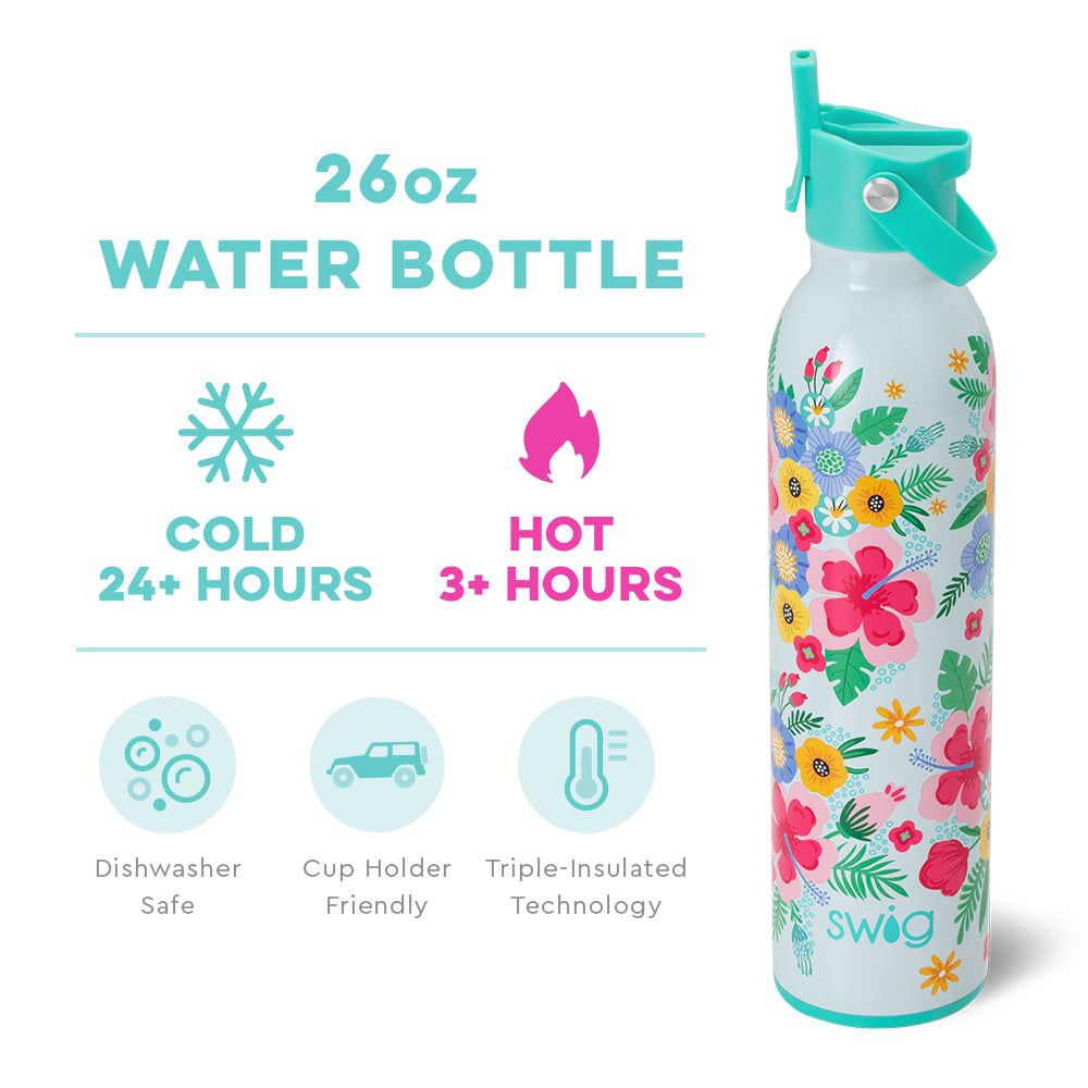 Island Bloom Flip + Sip 20oz Bottle by Swig Life
