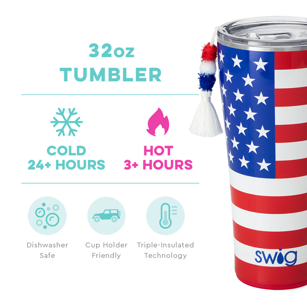 All American 32oz Tumbler by Swig Life