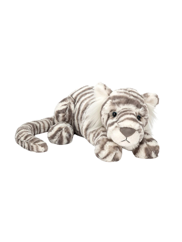 Sacha Snow Tiger by Jellycat plush kids toy stuffed animal