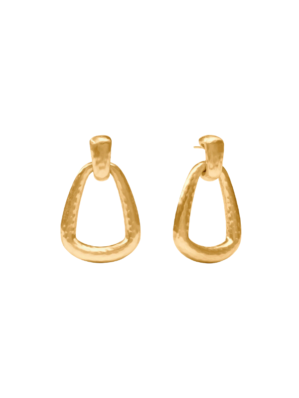 Gold Sahara Doorknocker Earring By Julie Vos