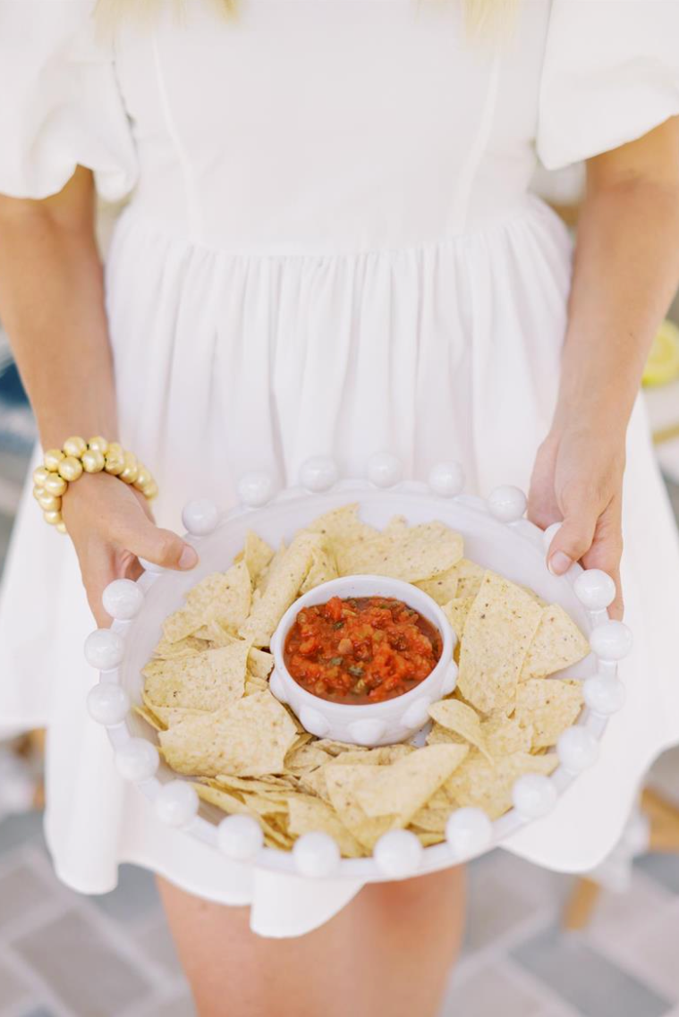 Memory Kate And Bentley Wedding Registry- Beaded Chip and Dip Set