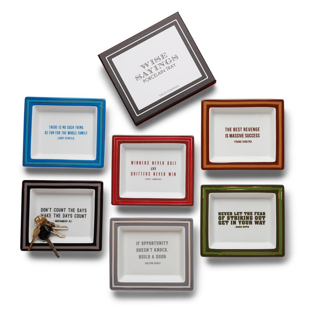 Gentleman's Wise Saying Desk Tray