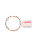 gold and pearl beaded bracelet 