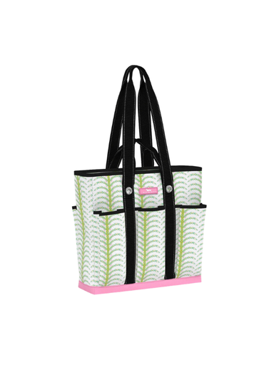 six pocket palm tree tote