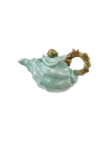 Shell Shaped Teapot with Starfish & Shells Handle ocean