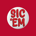 Sic 'Em Button university of georgia uga bulldogs gameday football pin 