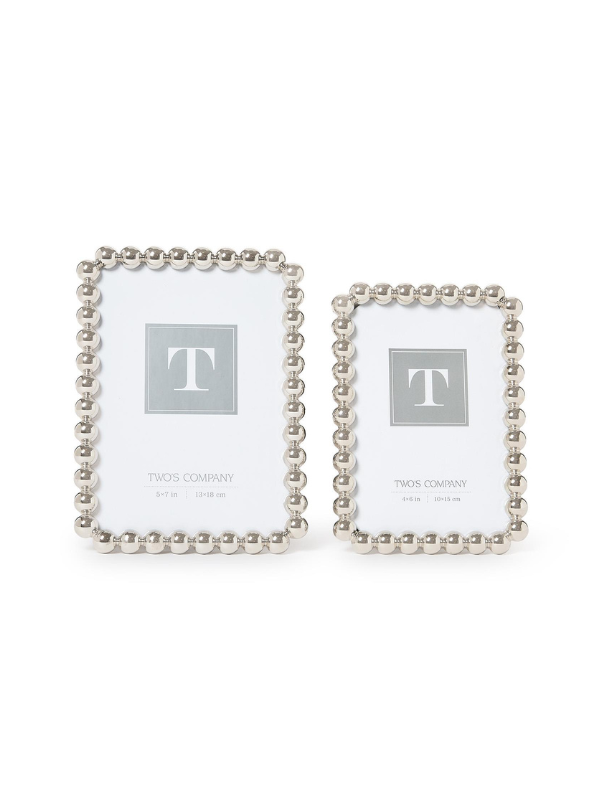 Silver Metallic Ball Photo Frames