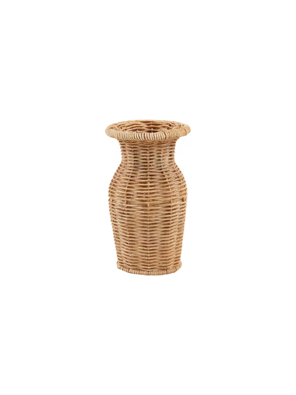 Skinny Resin Basket Weave Vase 