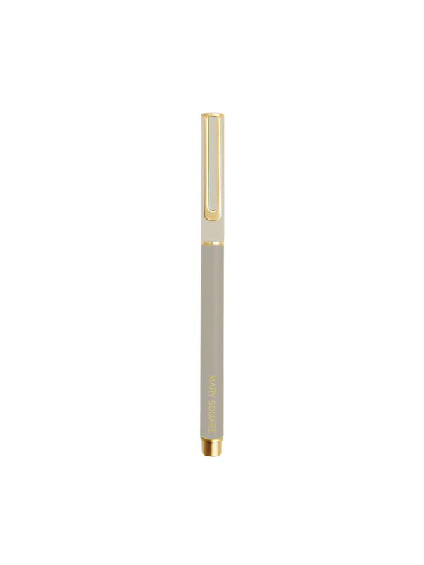 Snap Cap Pen in Beige