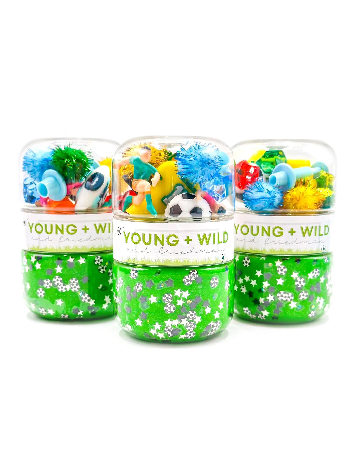 Soccer Grab & Go Dough Jar sensory toy play kids children screen free 