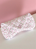 floral print cloth glasses case