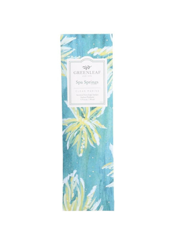 Spa Springs Slim Sachet by Greenleaf home fragrance