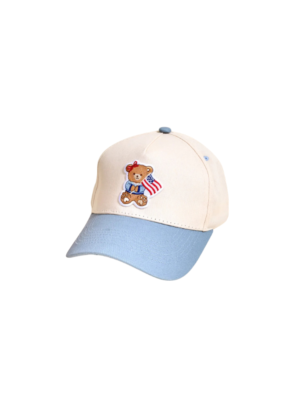 USA teddy bear hat