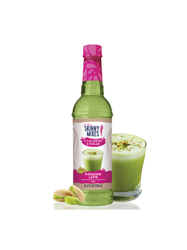 Sugar Free Pistachio Latte Syrup By Jordan's Skinny Mixes green