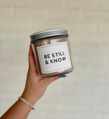 Sweet Grace Collection Be Still & Know Candle bridgewater