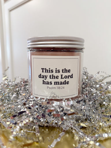 Sweet Grace Collection Psalm 118:24 Candle