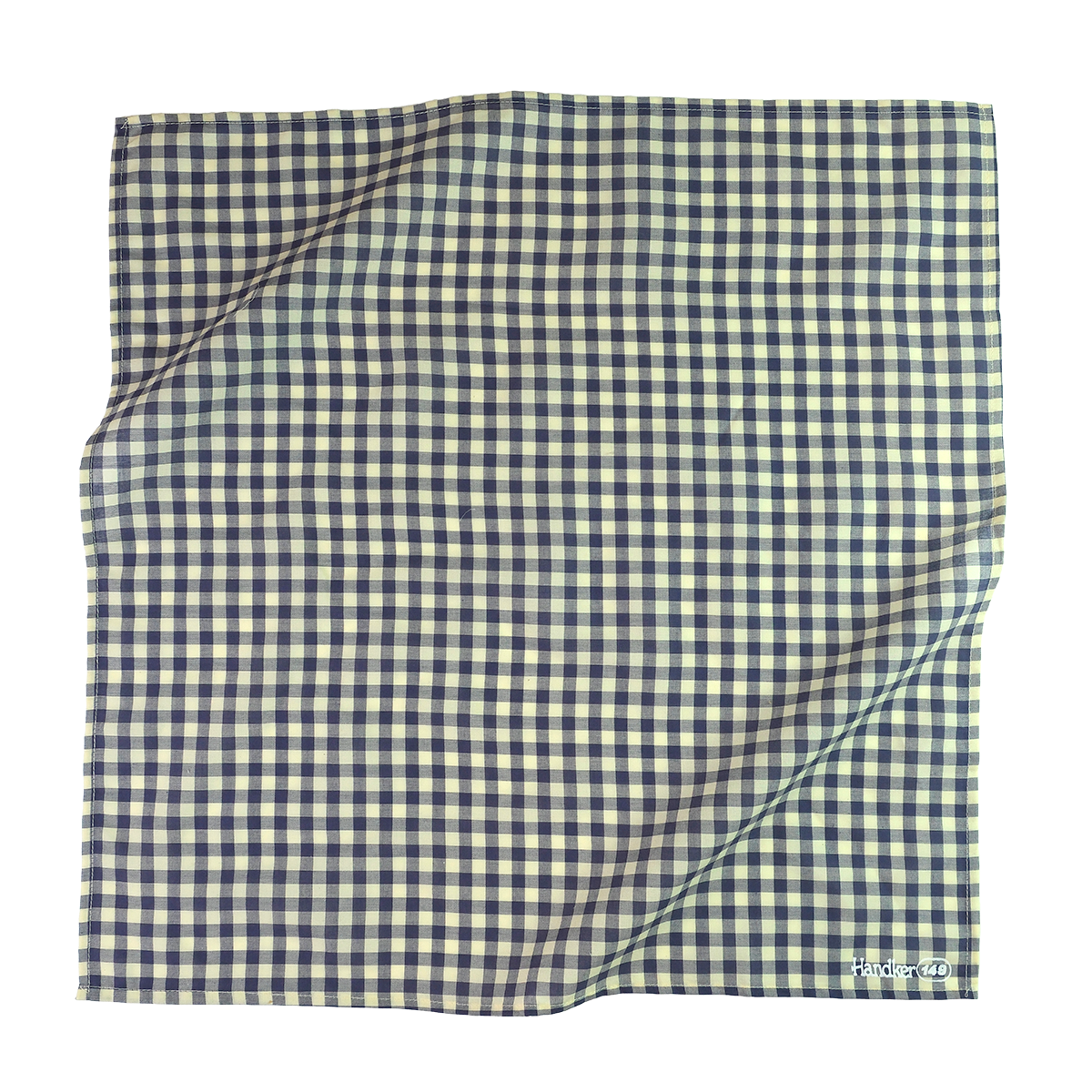 cream and navy bandana