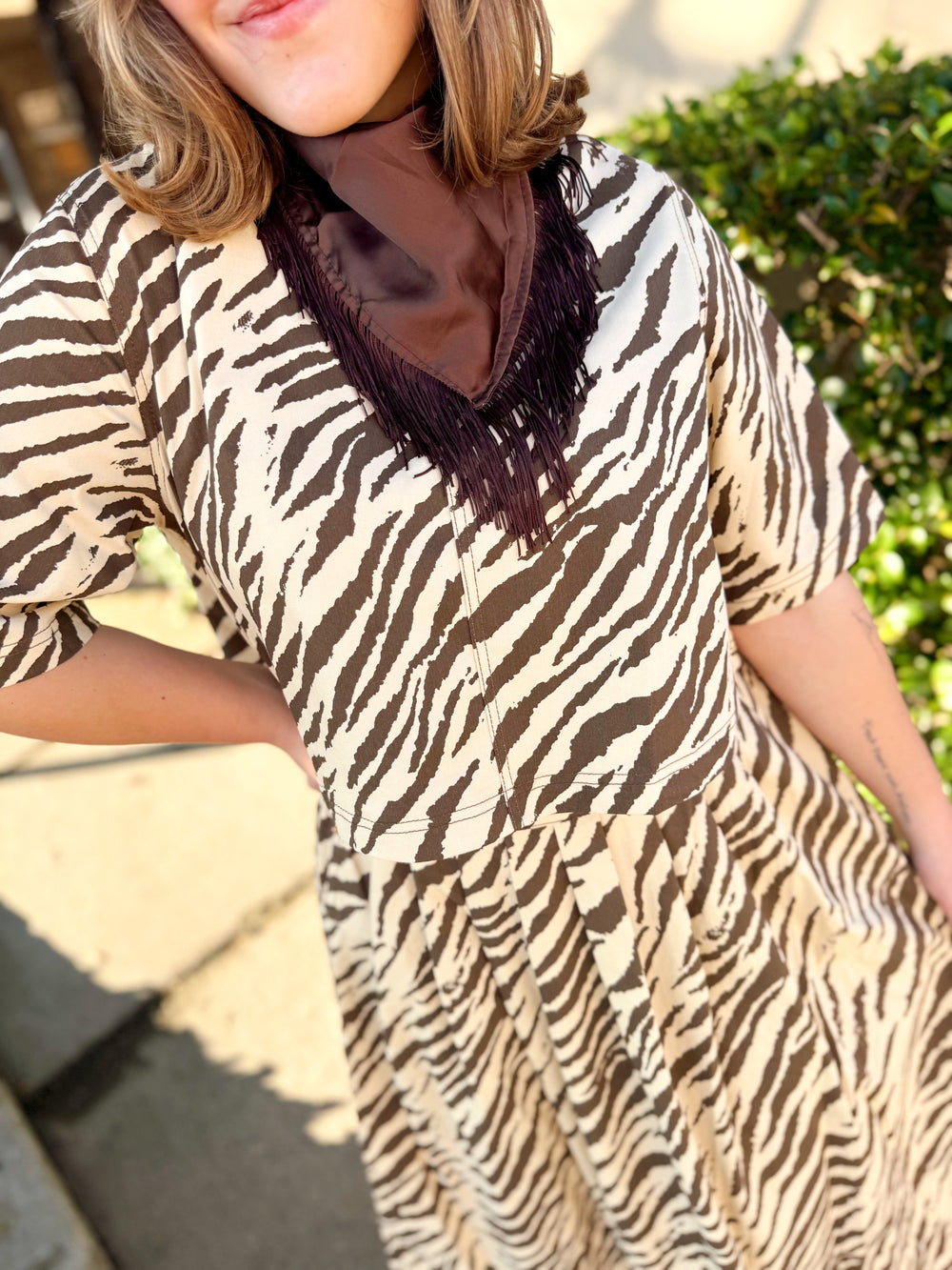 The Kira Zebra Print Top (S-L)