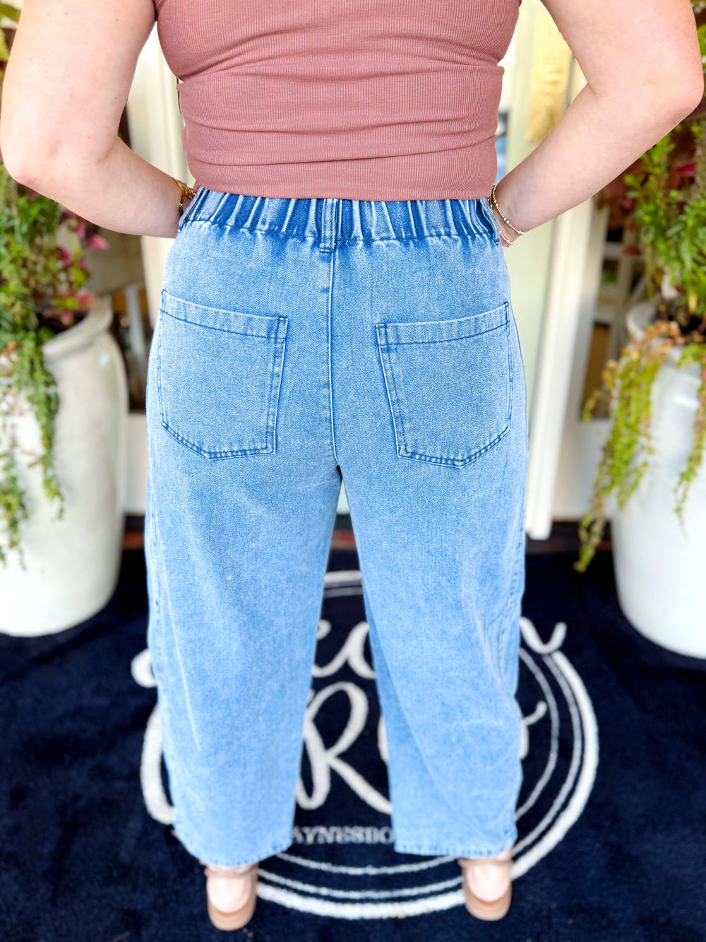 The Hailee Denim Barrel Jeans (S-3X)