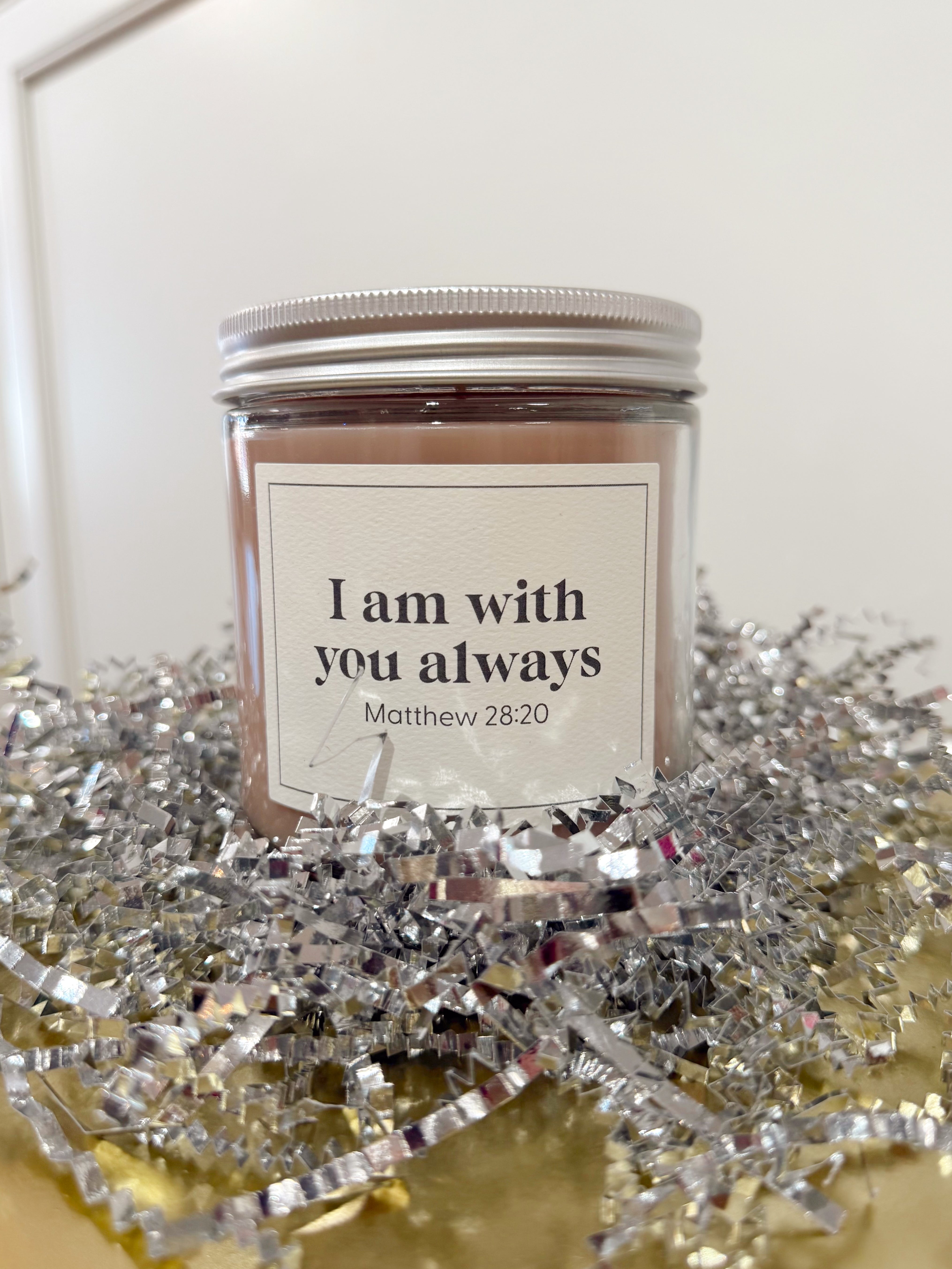 Sweet Grace Collection Matthew 28:20 Candle
