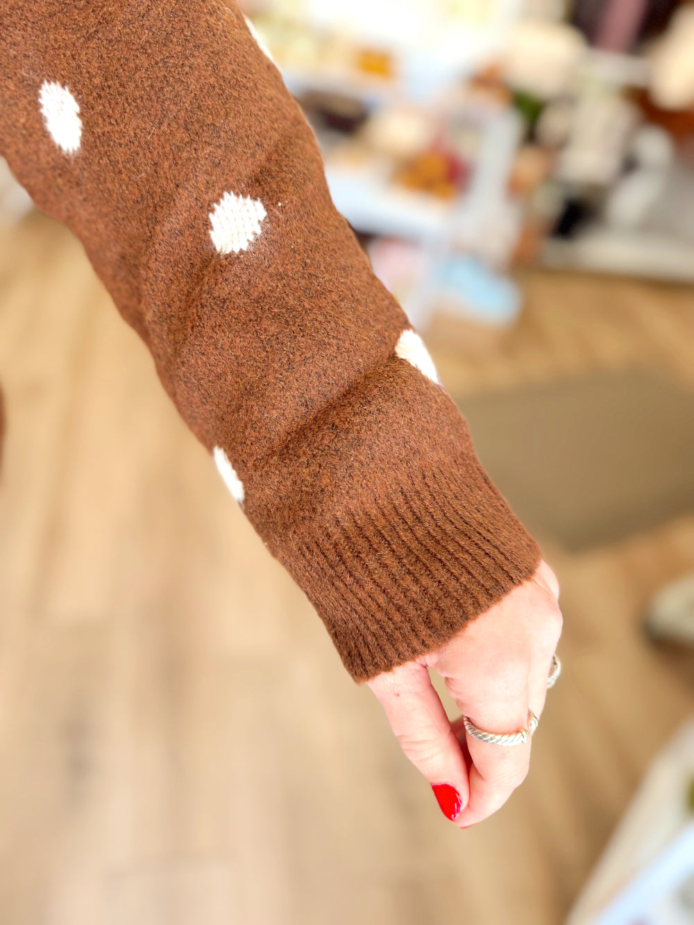 The Denise Polka Dot Sweater (S-L)