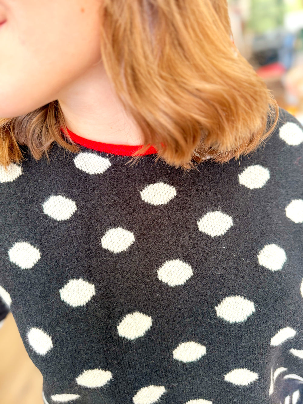 The Bri Contrast Neck Roll Up Detail Sweater (S-XL)