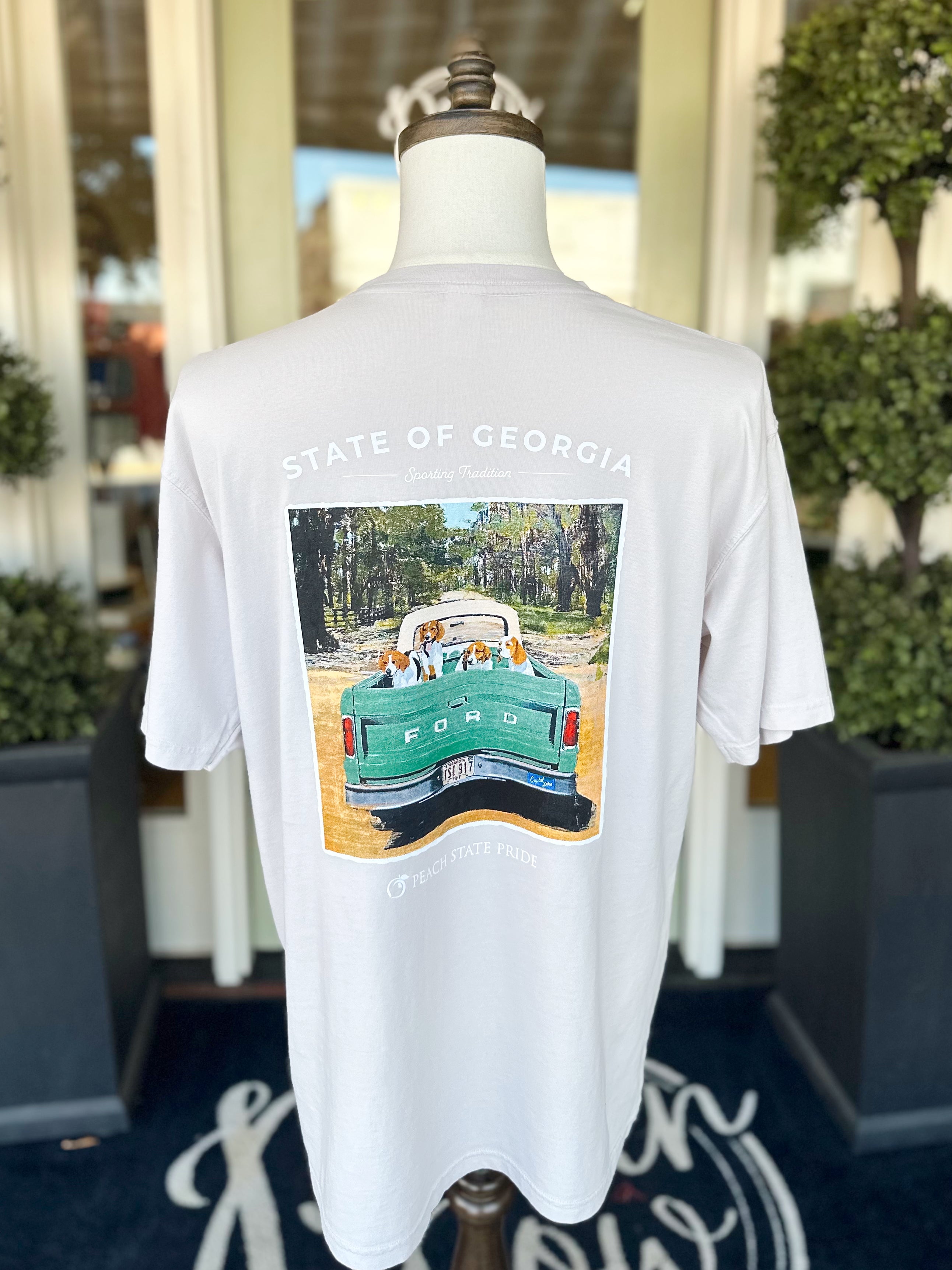 Dog Days Tee in Oyster By Peach State Pride
